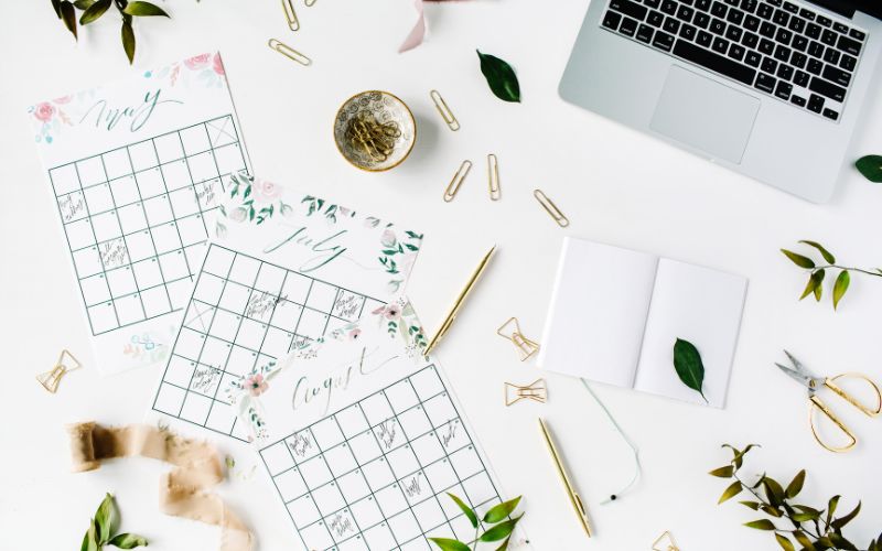 Make a content calendar for your nutrition blog ideas | Finer Things Editorial