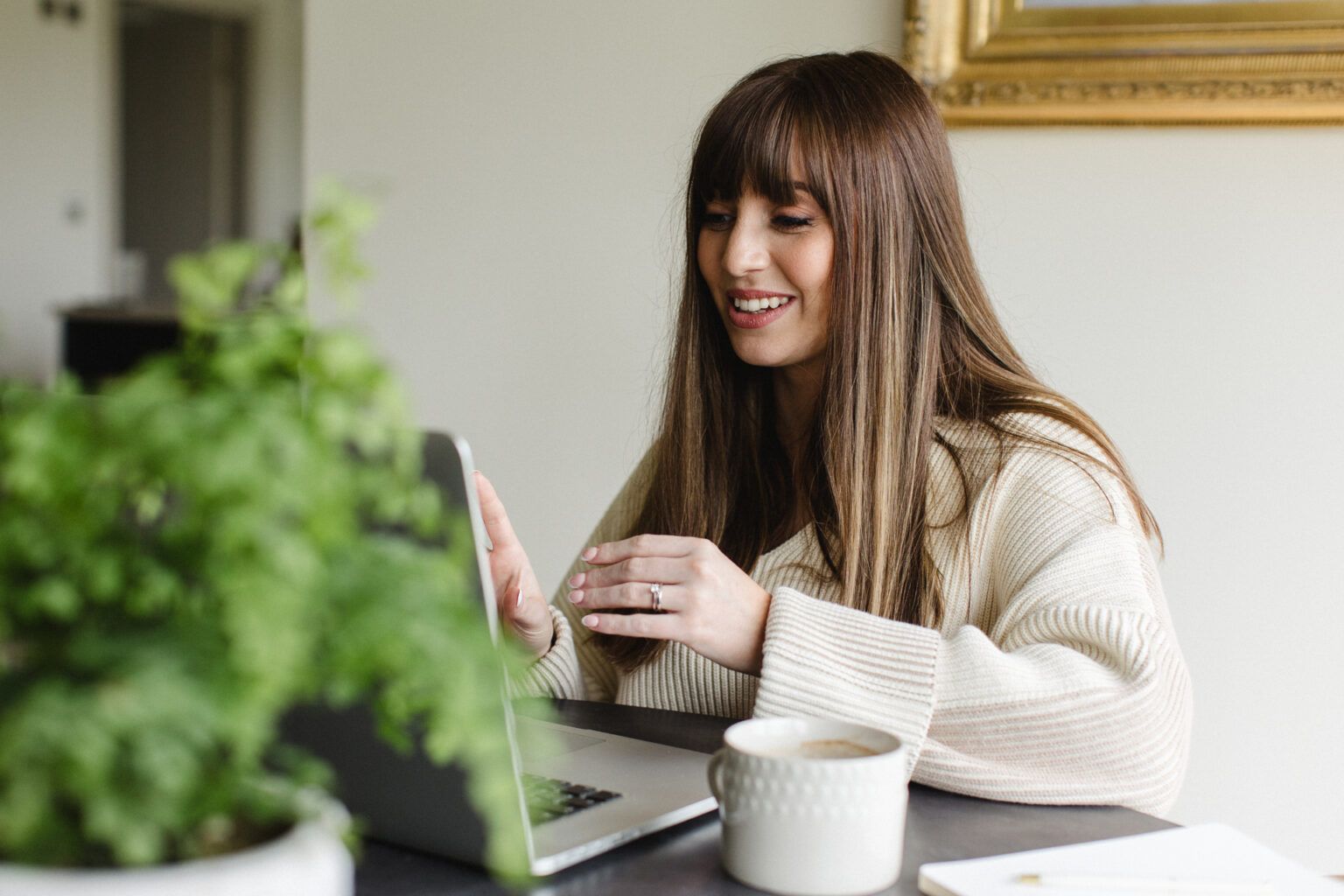 Copywriter planning a new project on a video call | Finer Things Editorial